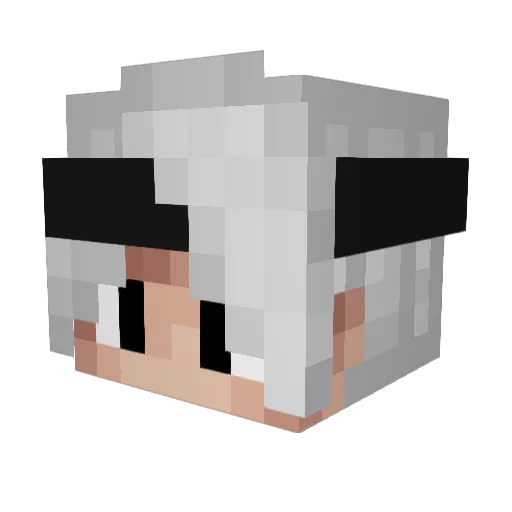 Atomkrieger03 Minecraft avatar head, 3D render