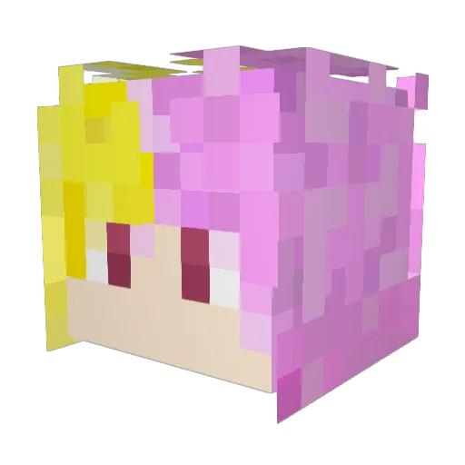 Atomm25 Minecraft avatar head, 3D render