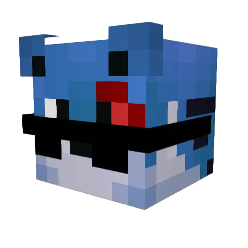 Atomowskyy Minecraft avatar head, 3D render
