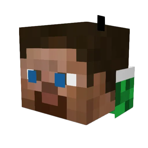 Atomschlag3 Minecraft avatar head, 3D render