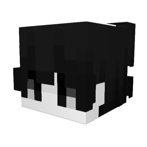 Atomyzed Minecraft avatar head, 3D render