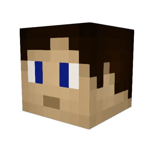 Atoombom007 Minecraft avatar head, 3D render