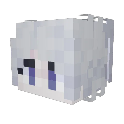 Atoomyt Minecraft avatar head, 3D render