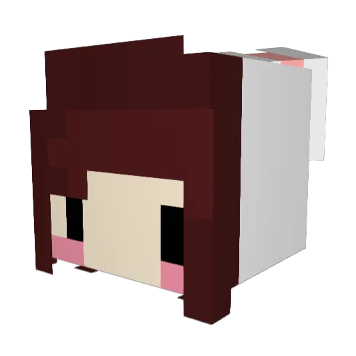 Atoriblee Minecraft avatar head, 3D render