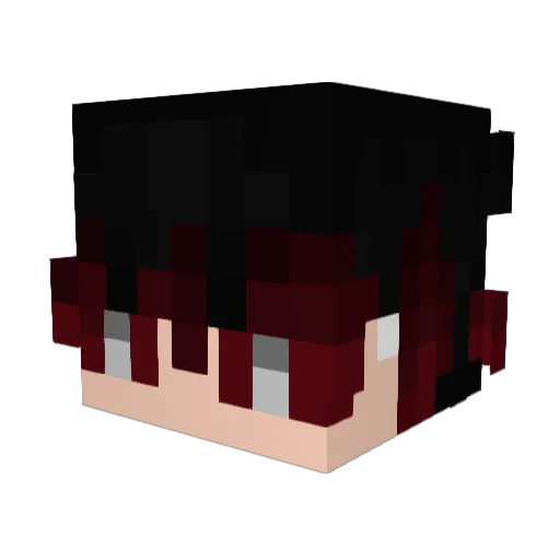 Atoshx Minecraft avatar head, 3D render