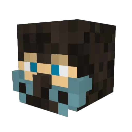 Atown66 Minecraft avatar head, 3D render