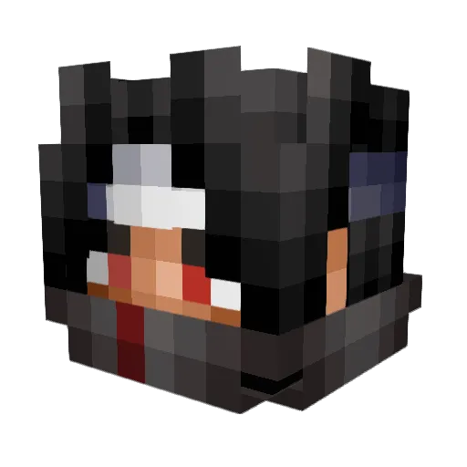 AtraaxIV Minecraft avatar head, 3D render