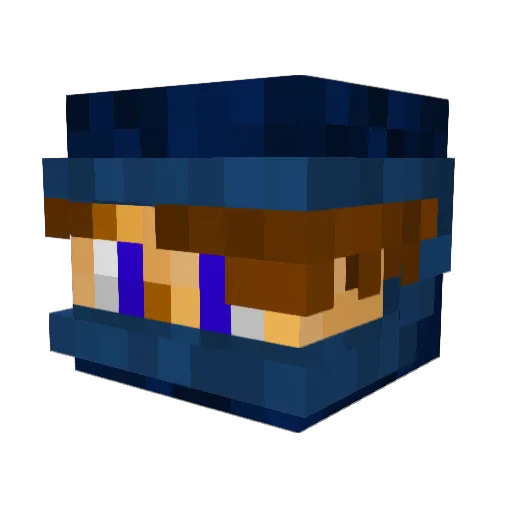 Atraex710 Minecraft avatar head, 3D render