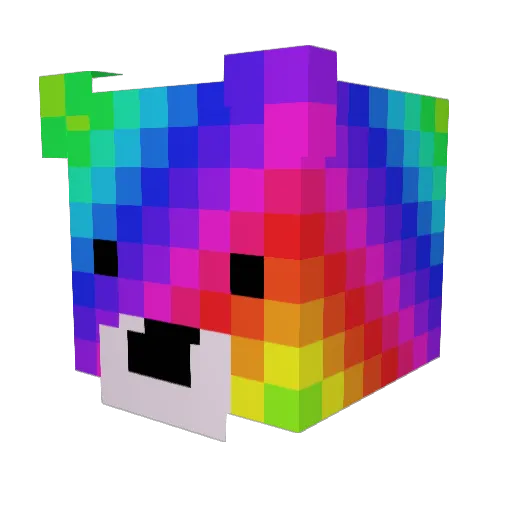 Atree64 Minecraft avatar head, 3D render