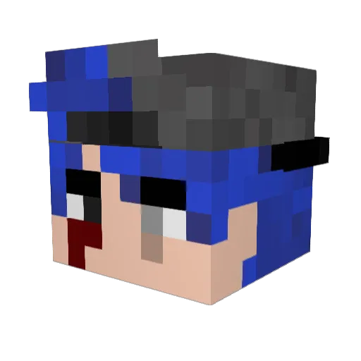 AtreusCR Minecraft avatar head, 3D render