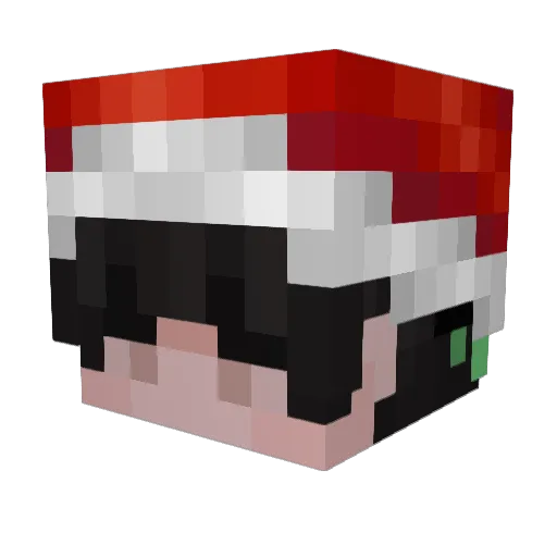 AtreusPro Minecraft avatar head, 3D render