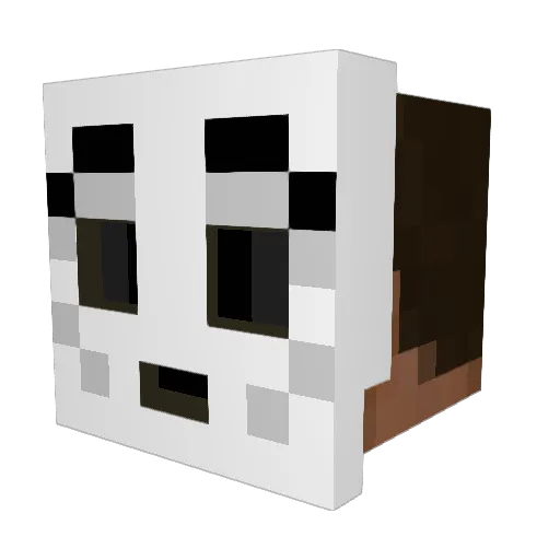 Atreus_Romans Minecraft avatar head, 3D render