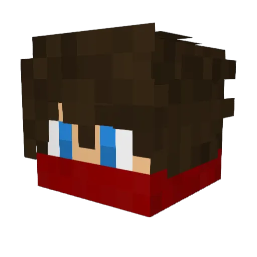 Atriix28 Minecraft avatar head, 3D render