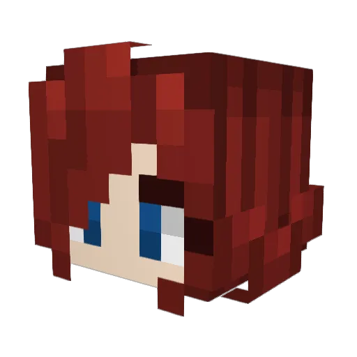 Atrimi Minecraft avatar head, 3D render