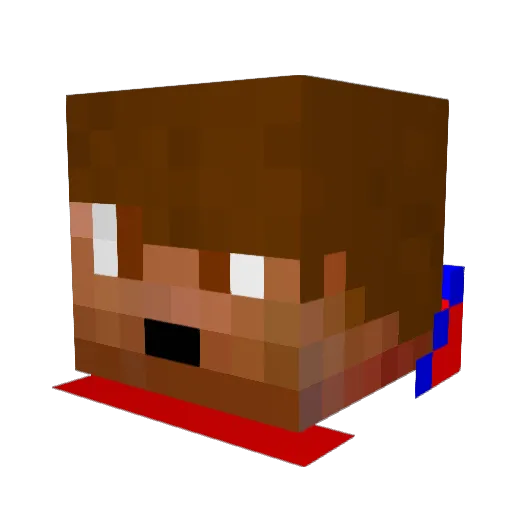 AtroHumter Minecraft avatar head, 3D render