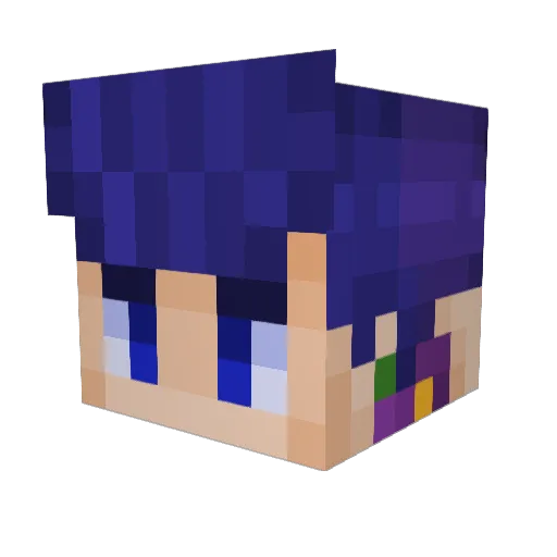AtrociousLemon Minecraft avatar head, 3D render