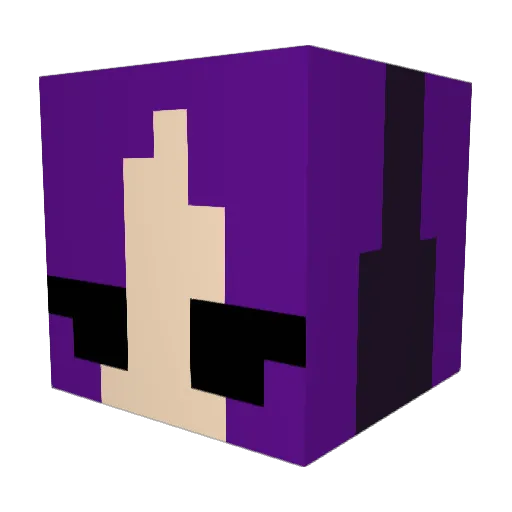 AtropAz Minecraft avatar head, 3D render