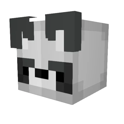 Atroqa Minecraft avatar head, 3D render