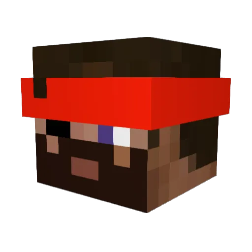 Atros_T Minecraft avatar head, 3D render