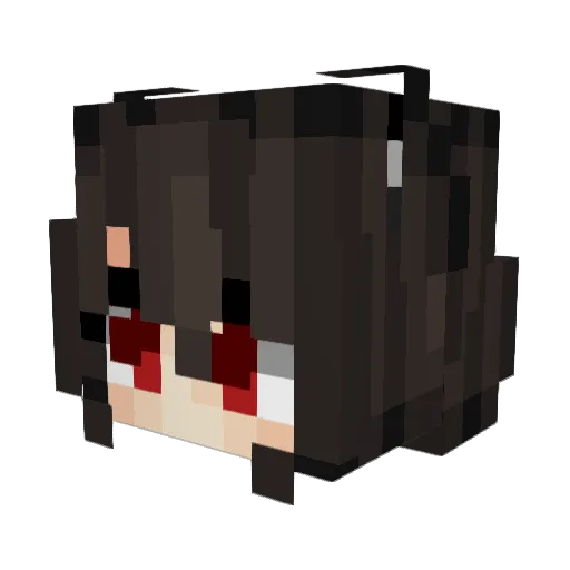 Atrosoni Minecraft avatar head, 3D render