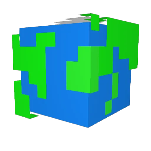 Atsamo Minecraft avatar head, 3D render