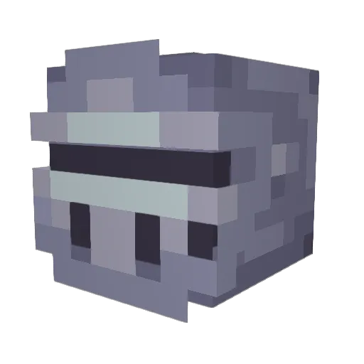 Atsilar Minecraft avatar head, 3D render