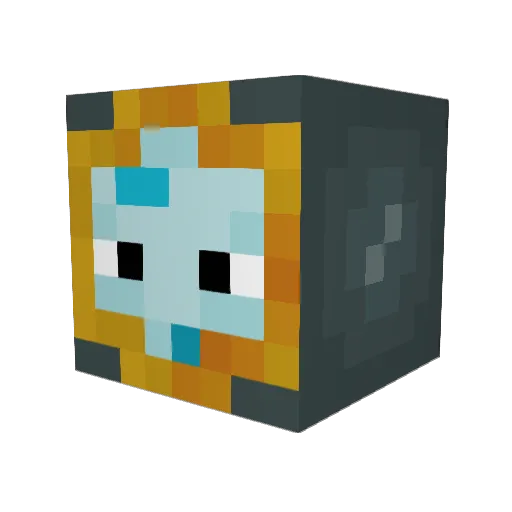 Atsnok Minecraft avatar head, 3D render