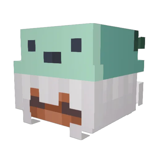 AtsuiShinko Minecraft avatar head, 3D render