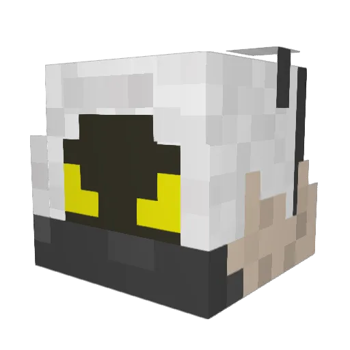 Atsui_Inu Minecraft avatar head, 3D render