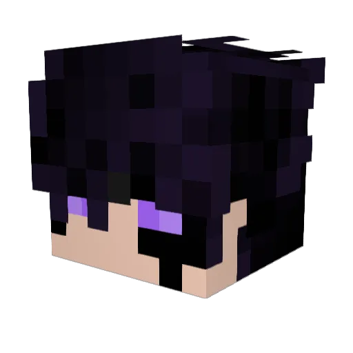Atsuoh Minecraft avatar head, 3D render