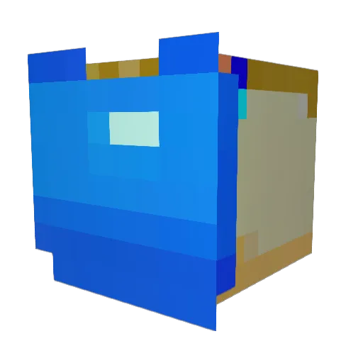 AttWiz Minecraft avatar head, 3D render