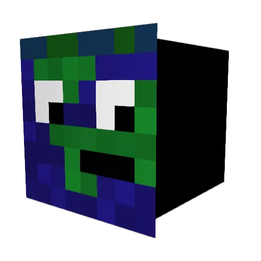 AttackSquad123 Minecraft avatar head, 3D render