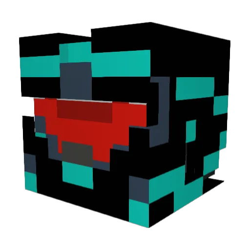 Attackop Minecraft avatar head, 3D render