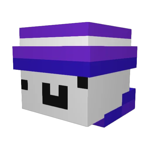 Attakc Minecraft avatar head, 3D render