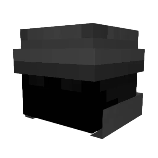 Attelion Minecraft avatar head, 3D render