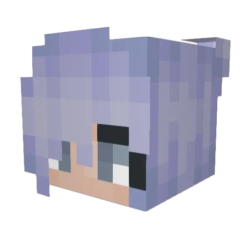 Attena129 Minecraft avatar head, 3D render