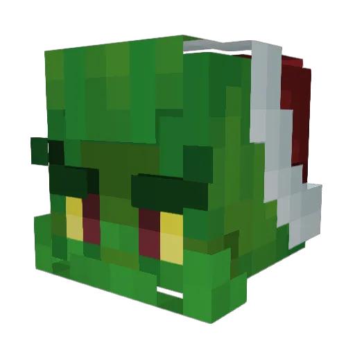 AttentiveMist Minecraft avatar head, 3D render