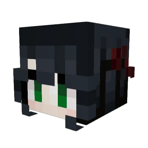 Atteracy Minecraft avatar head, 3D render