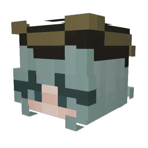 Atthalic Minecraft avatar head, 3D render
