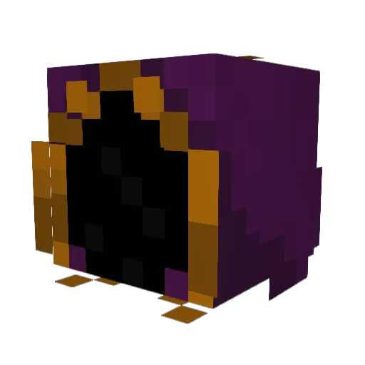 Attheshows Minecraft avatar head, 3D render