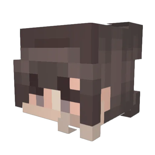 Atti_Cous_Cous Minecraft avatar head, 3D render