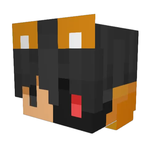 AtticAlpaca Minecraft avatar head, 3D render