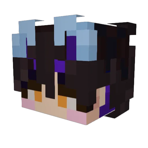 AtticusCaulfield Minecraft avatar head, 3D render