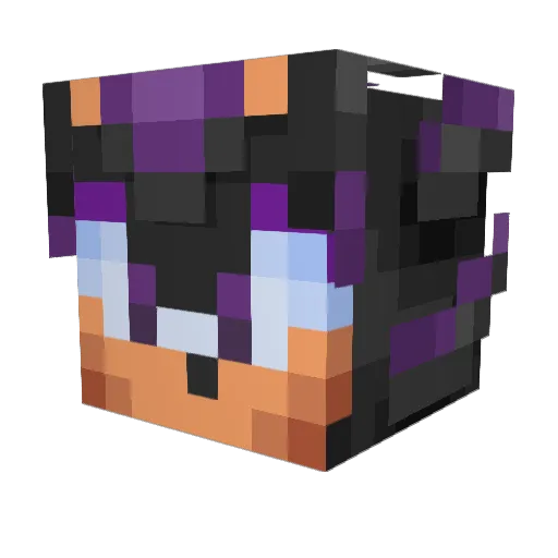 Attixxo Minecraft avatar head, 3D render