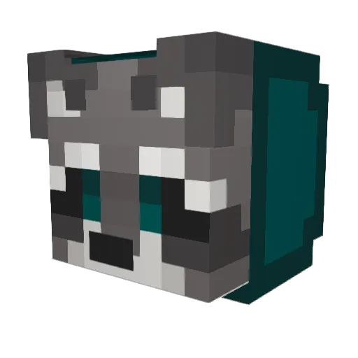 AttoZero Minecraft avatar head, 3D render