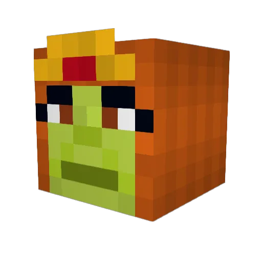 Attoltje Minecraft avatar head, 3D render