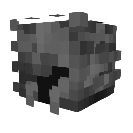 Atum_bloco Minecraft avatar head, 3D render