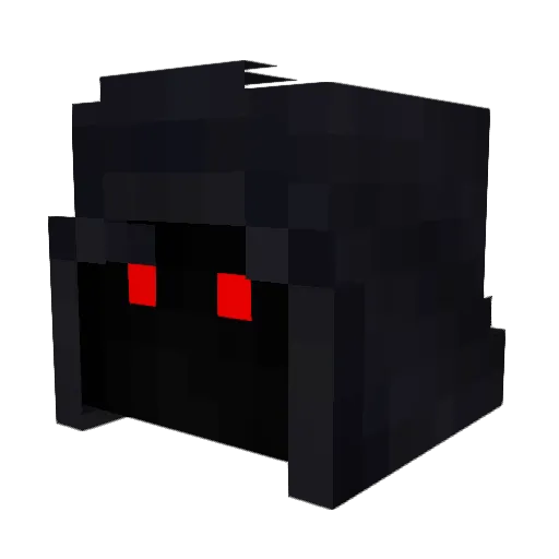Atumav Minecraft avatar head, 3D render