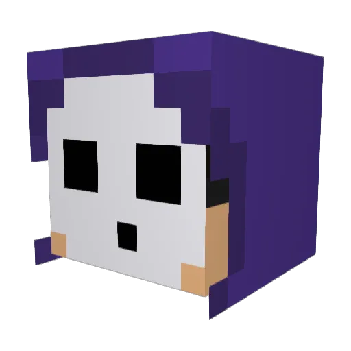 Atumm02 Minecraft avatar head, 3D render