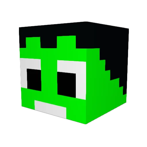 AtzeGringo Minecraft avatar head, 3D render